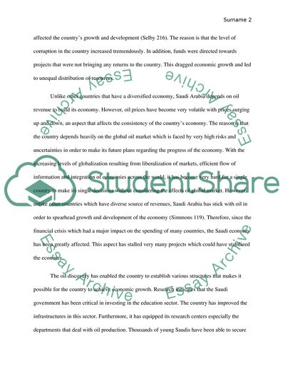Impact of Oil Discovery on State-building in Saudi Arabia