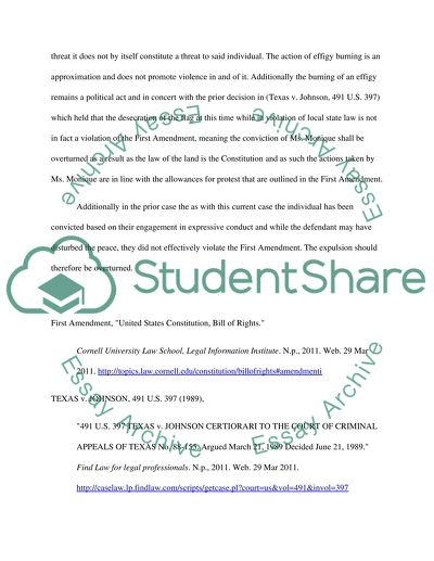 FIRST and Second Amendment Assignment (CRJ 733)