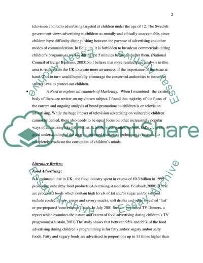 Marketing Directed at Children and Its Impact on Young Minds