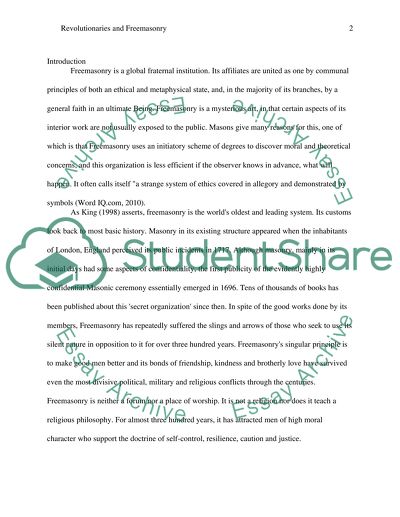 Revolutionaries and Freemasonry