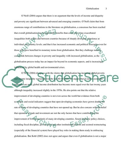 Globalization Going To Promote Greater Equality