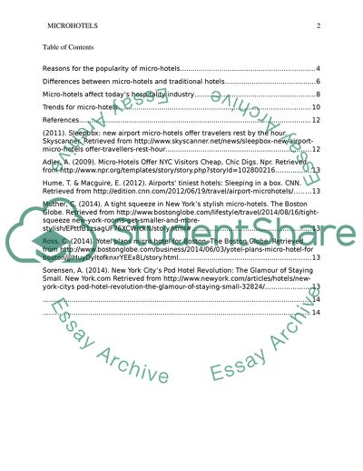 Reasons for the Popularity of Micro-Hotels