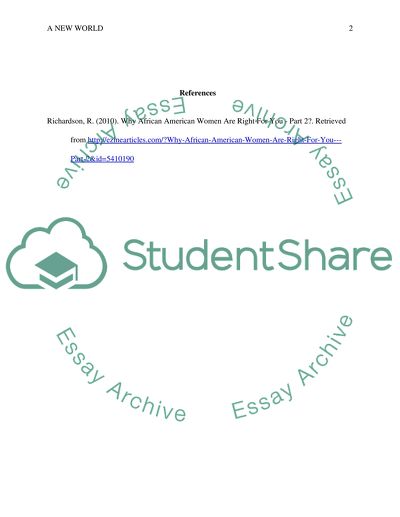 A New World for Women