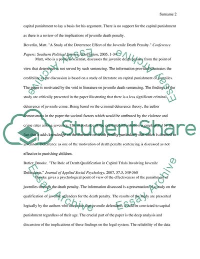 Death penalty term paper