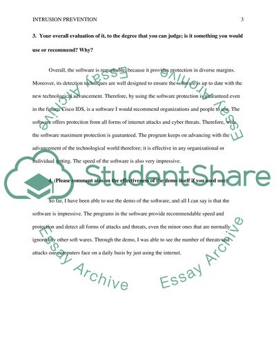 Intrusion Prevention