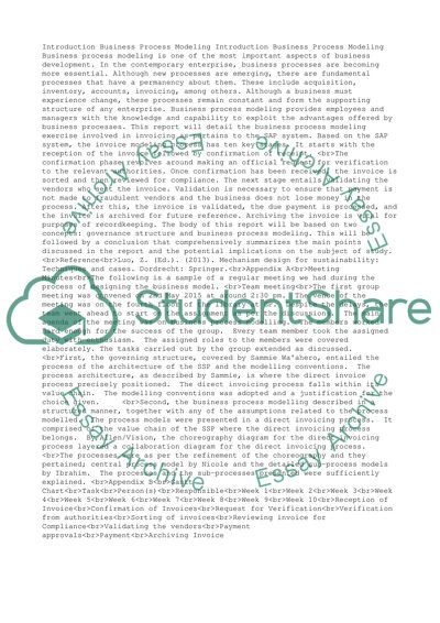 Business process modling