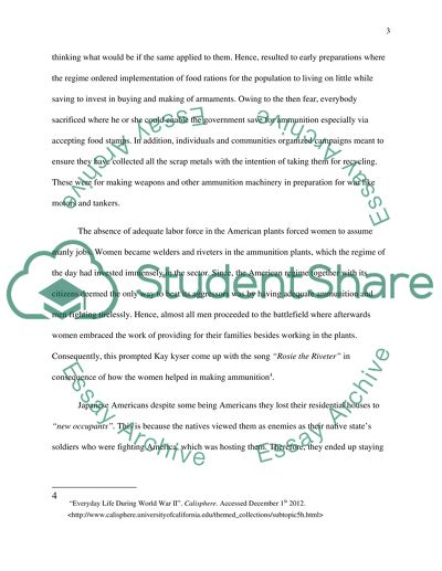 What was the impact of World War II on the everyday life of the majority of Americans