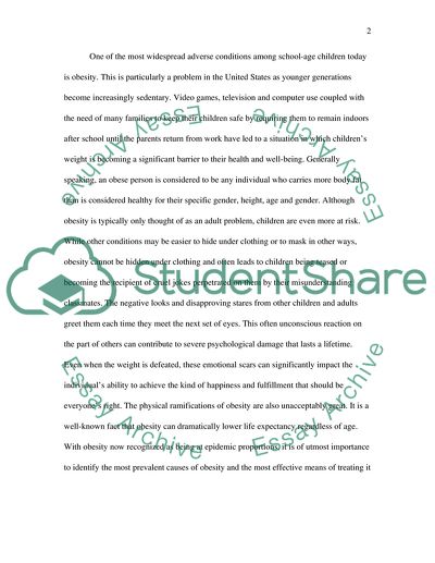 Obesity in School-Age Children