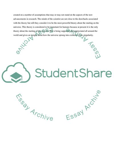 The Big Bang Theory the Beginning of the Universe