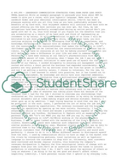 Leadership communication