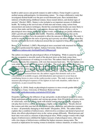 Various Causes Associated with Stress: by Measuring Various Demographic Factors