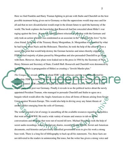 A Critical Analysis of The Conquerors by Michael Beschloss