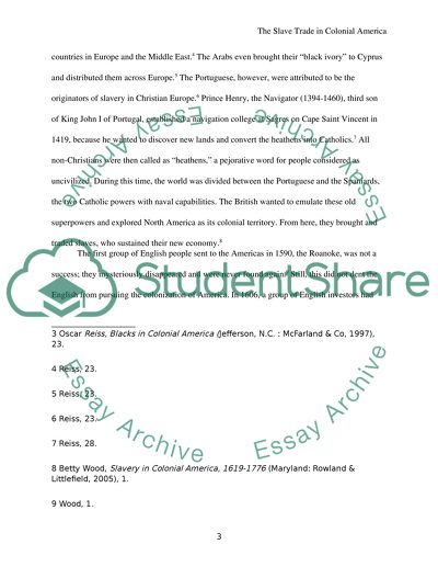 The Slave Trade in Colonial America