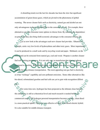 Clean fuel is better for te envirement