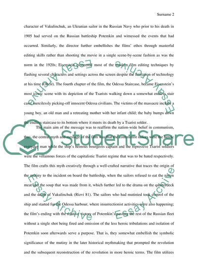 Directed by Sergei Eisenstein Film Battleship Potyomkin