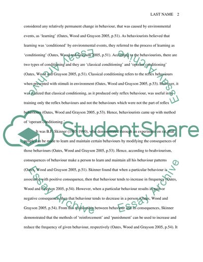 Social Learning Theory