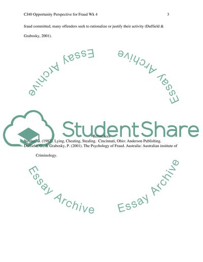 CJ40 Opportunity Perspective for Fraud Wk 4