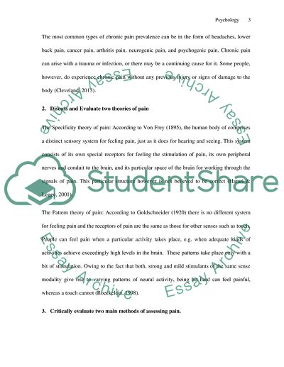 Comparison of Acute and Chronic Pain
