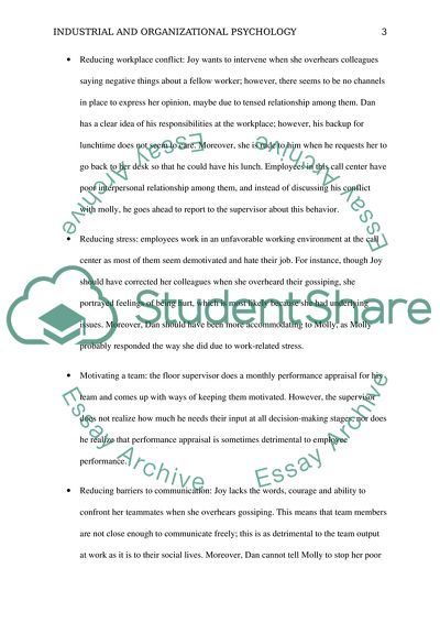 Industrial and Organizational Psychology