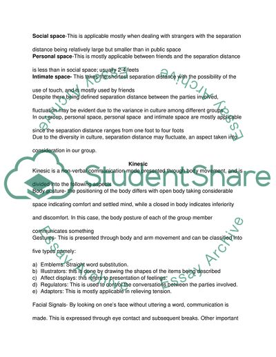 The Use of Communication in a Group