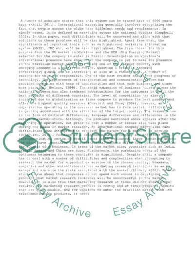 The Concept of International Marketing