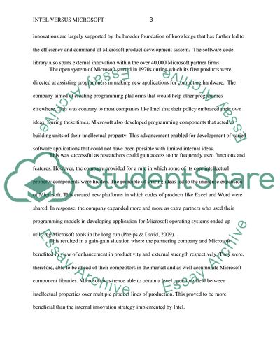 Intels Internal Innovation versus Microsofts External Innovation