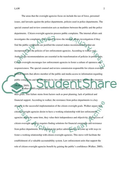 Citizens View on Police Conduct