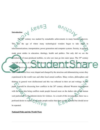 The 20th Century: Conflict and Learning