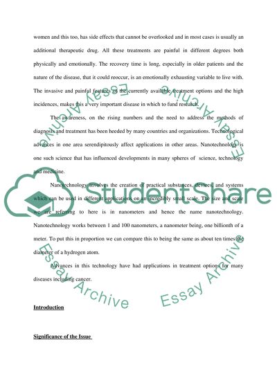 Nanoprobes used to Fight Breast Cancer Tumors