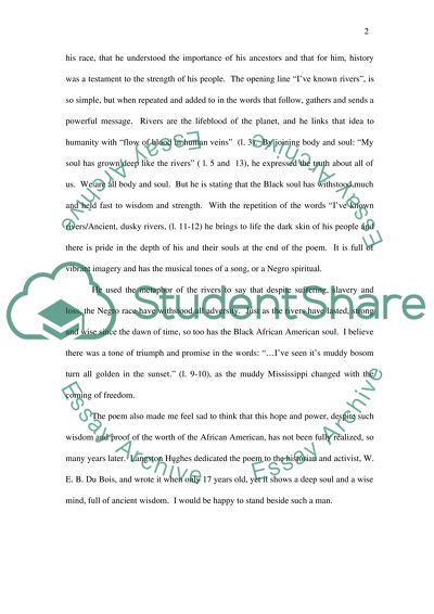 The Negro Speaks of Rivers by Langston Hughes