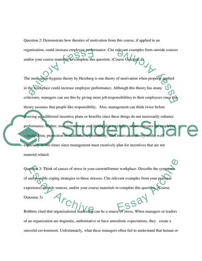 Organizational Behavior