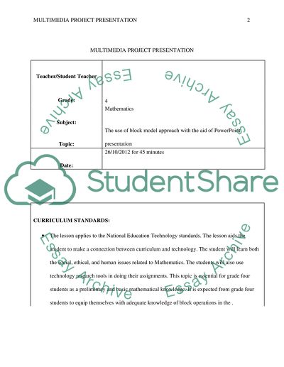 Show n Multimedia project presentation