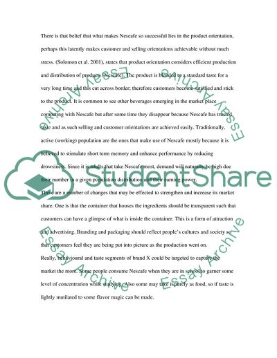 Marketing on Nescafe Example