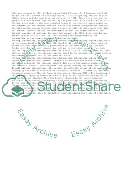 The Success of Nike Corporation