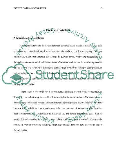 Investigate a Social Issue