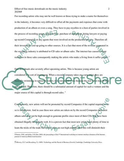 Is the accessibility of free digital music downloads destroying the recording industry