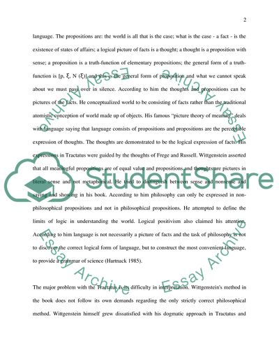 What Are the Main Differences between the Ideas of the Early and the Later Wittgenstein