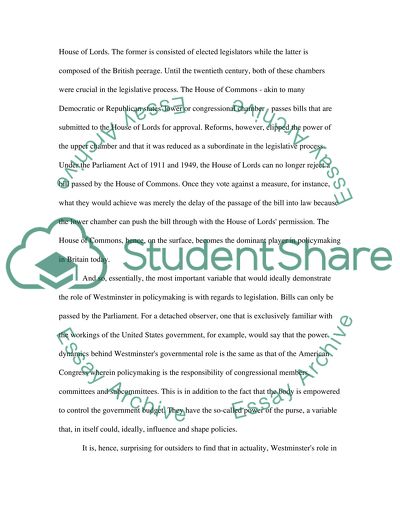 Parliament, Politics and Policymaking in the United Kingdom