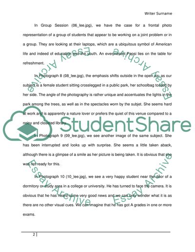 Artist Statement (Describe the photographies)