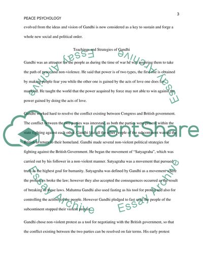 Gandhi Inspired Non-Violence Protest