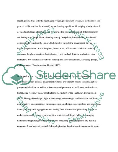 Health Policy Delivery in the United Kingdom