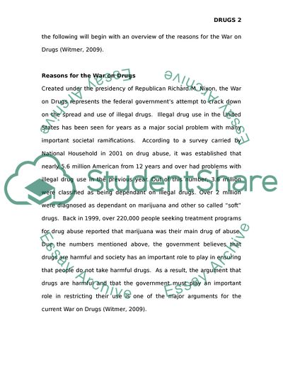 Whether to End the War on Drugs