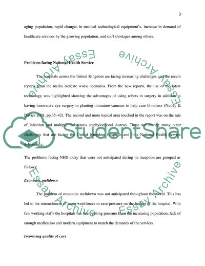 The National Health Service in Great Britain