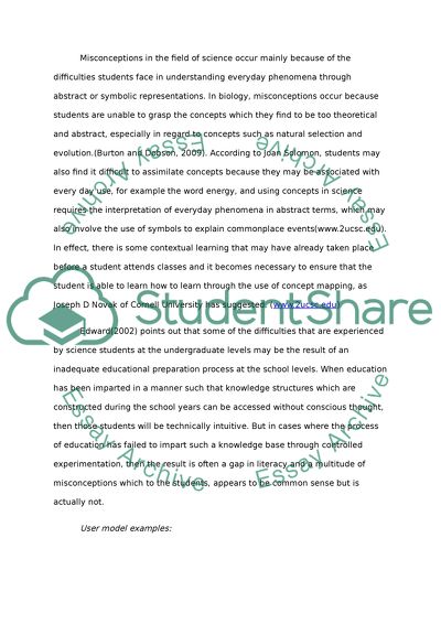 User Model and Modeling for Human Performance