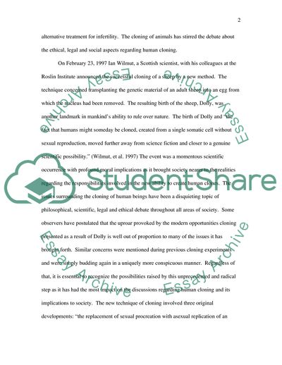 Cloning Challenges Concepts of Societal Norms