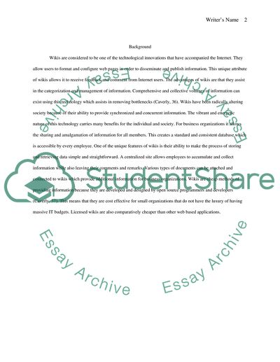 Wikis and Collaborative Knowledge Construction