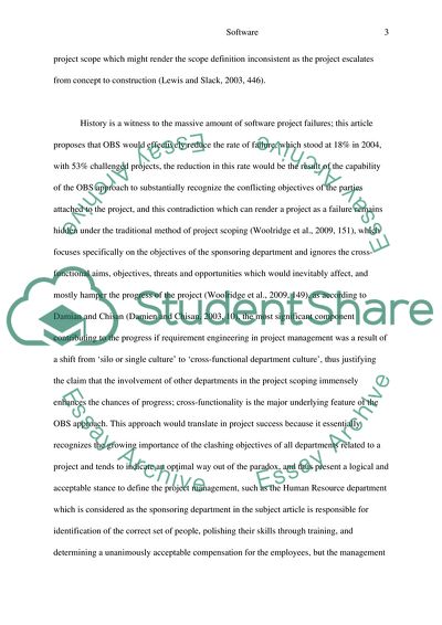 Software Project Scope Alignment: An Outcome- Based Approach