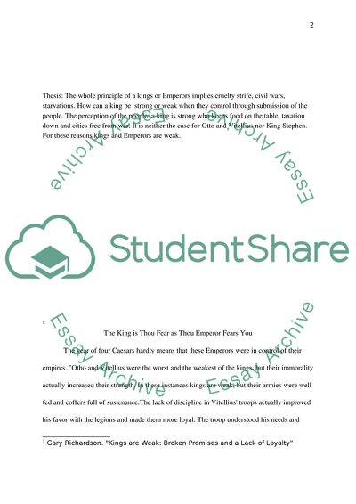 The King is Thou Fear as Thou Emperor Fears You