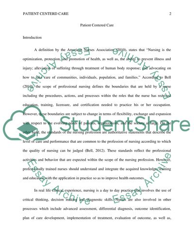 Patient Centered Care