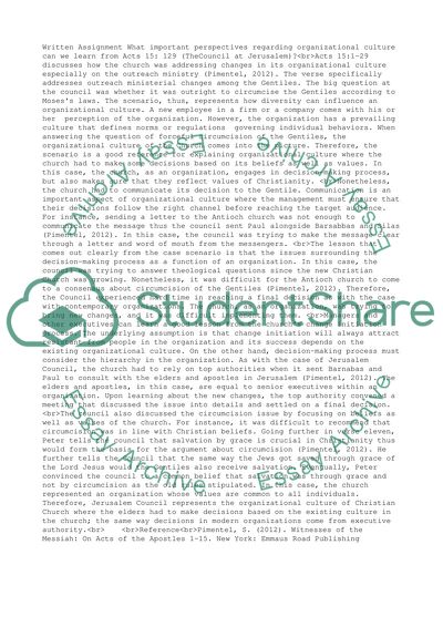 Written Assignment #2